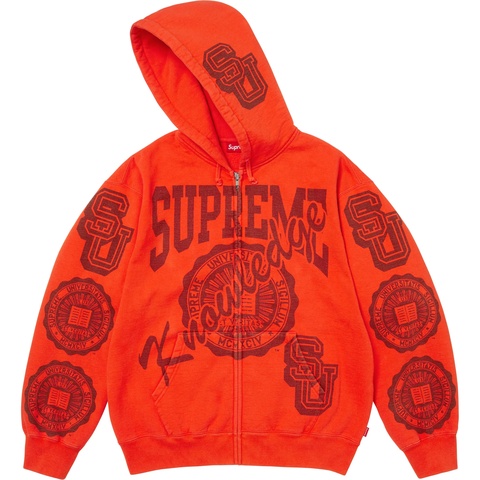 Knowledge Reigns Zip Up Hooded Sweatshirt - Supreme