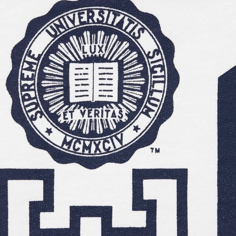 Supreme Knowledge Reigns Zip Up Hooded Sweatshirt - White