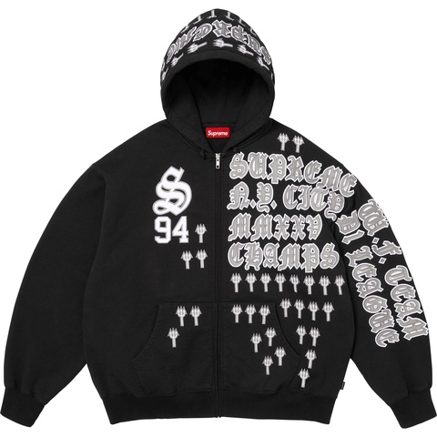 League Champs Zip Up Hooded Sweatshirt - Supreme