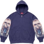 Supreme Michael Jackson Dangerous Zip Up Hooded Sweatshirt (FW25) - Washed Navy