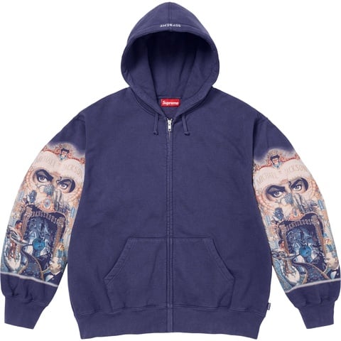 トップス Supreme Michael Jackson Zip up Hooded Supreme Michael Jackson Dangerous Zip Up Hooded Sweatshirt