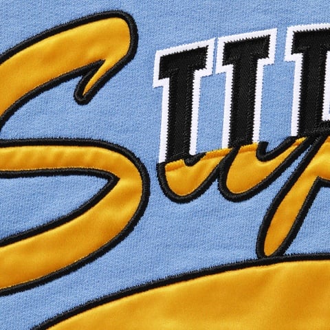 Supreme Multi Logos Hooded Sweatshirt - Light Blue