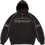 Supreme Overlock Hooded Sweatshirt (FW25) - Black