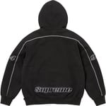 Supreme Overlock Hooded Sweatshirt (FW25) - Black