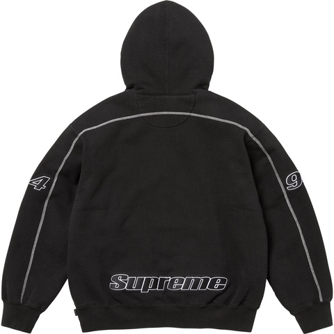 Supreme Overlock Hooded Sweatshirt - Black