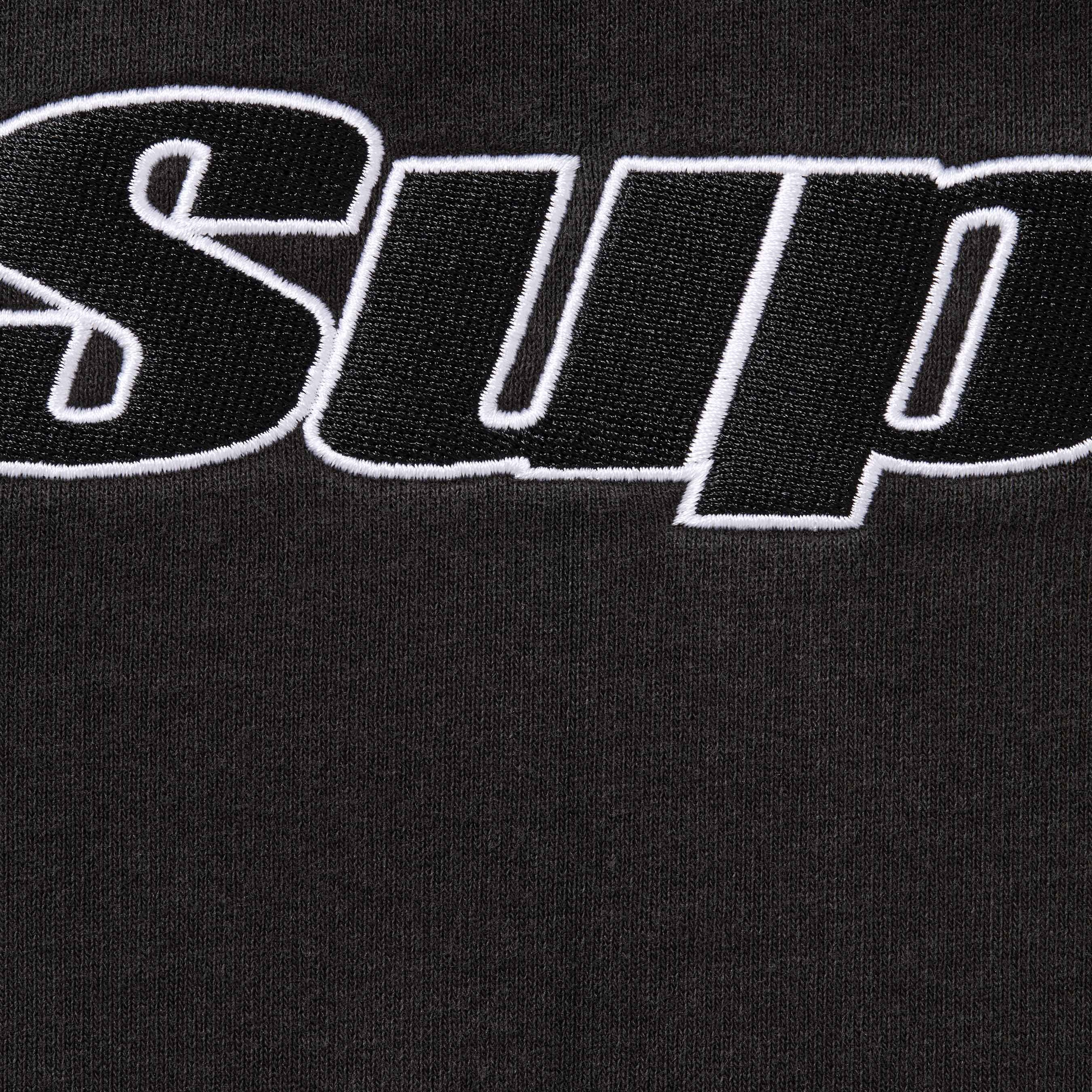 Supreme Overlock Hooded Sweatshirt (FW25) - Black - $168