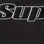 Supreme Overlock Hooded Sweatshirt (FW25) - Black