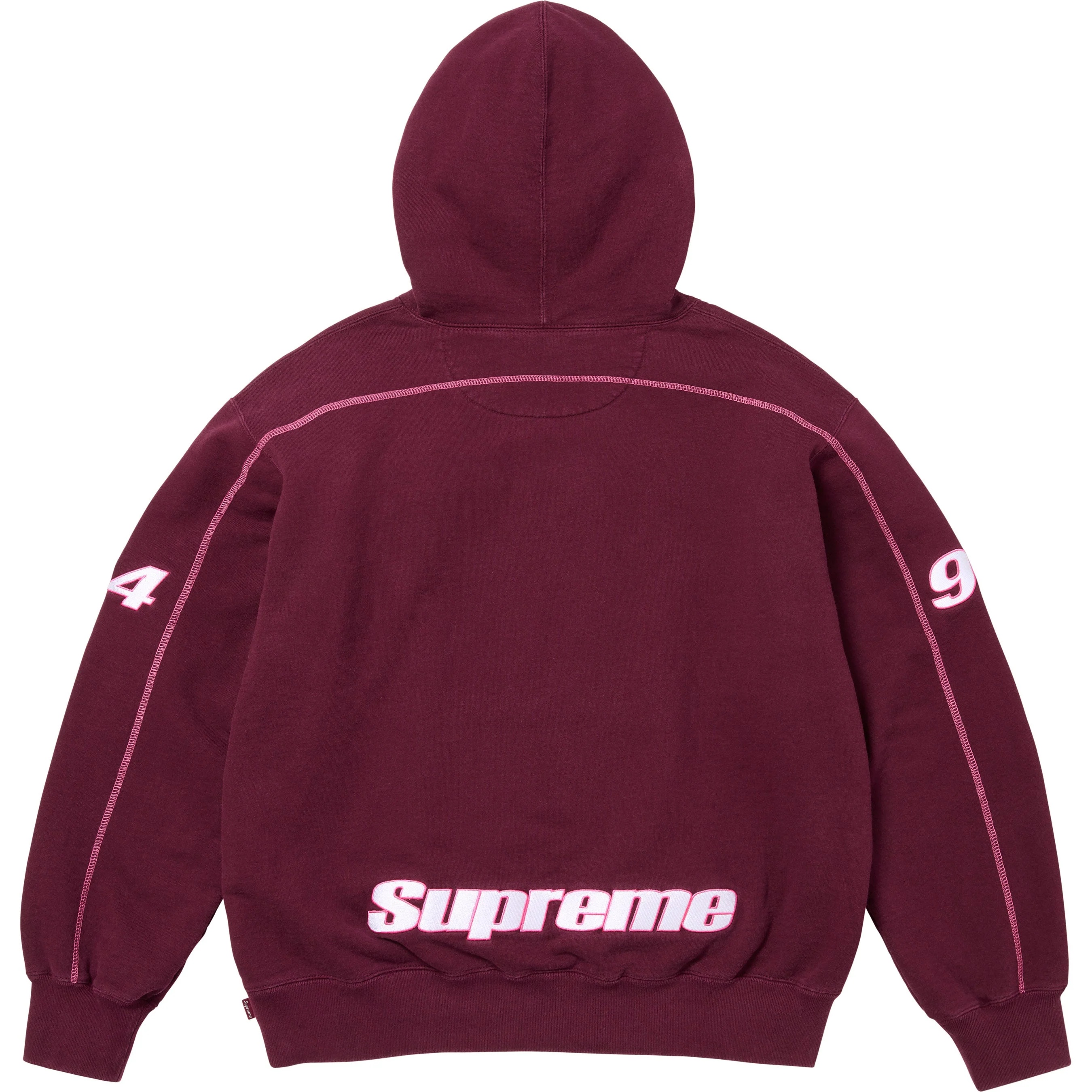 Supreme Overlock Hooded Sweatshirt (FW25) - $168
