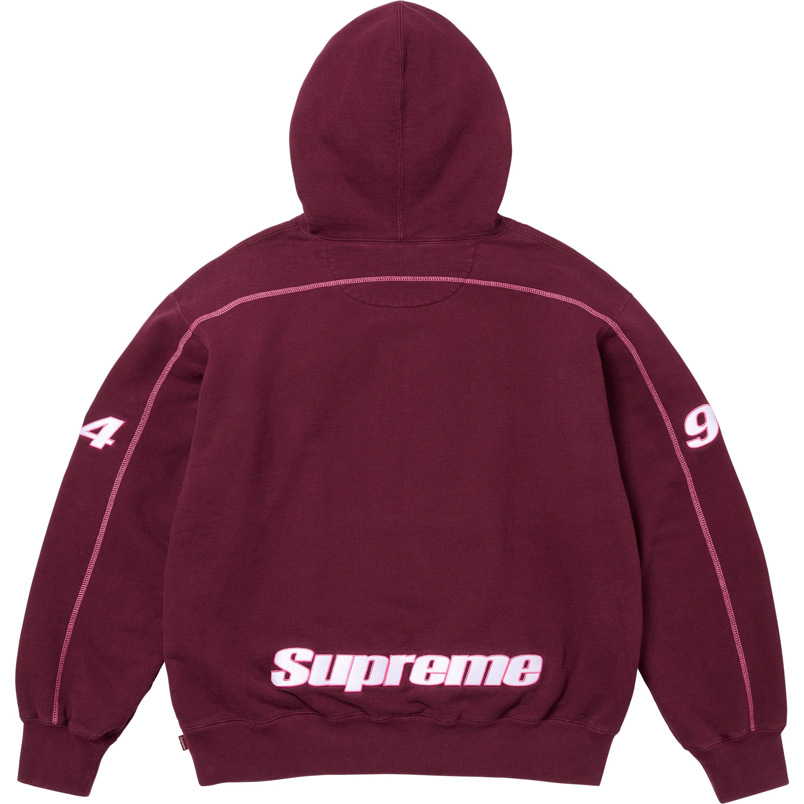 Supreme Overlock Hooded Sweatshirt (FW25) - $168