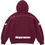 Supreme Overlock Hooded Sweatshirt (FW25) - Burgundy