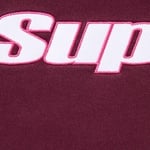 Supreme Overlock Hooded Sweatshirt (FW25) - Burgundy