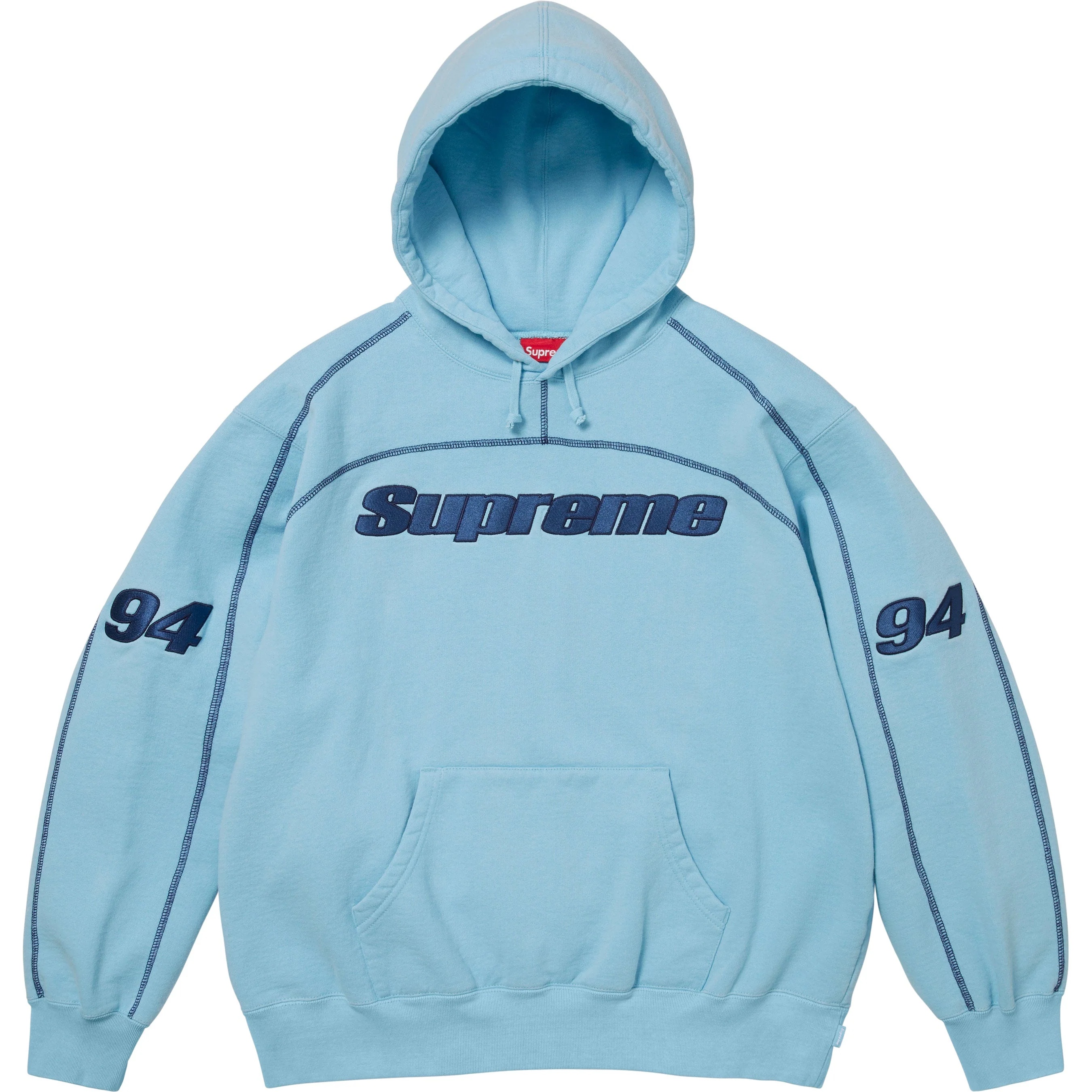 Supreme Overlock Hooded Sweatshirt (FW25) - $168