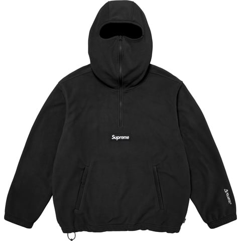 Supreme Polartec® Face Mask Half Zip Hooded Sweatshirt - Black