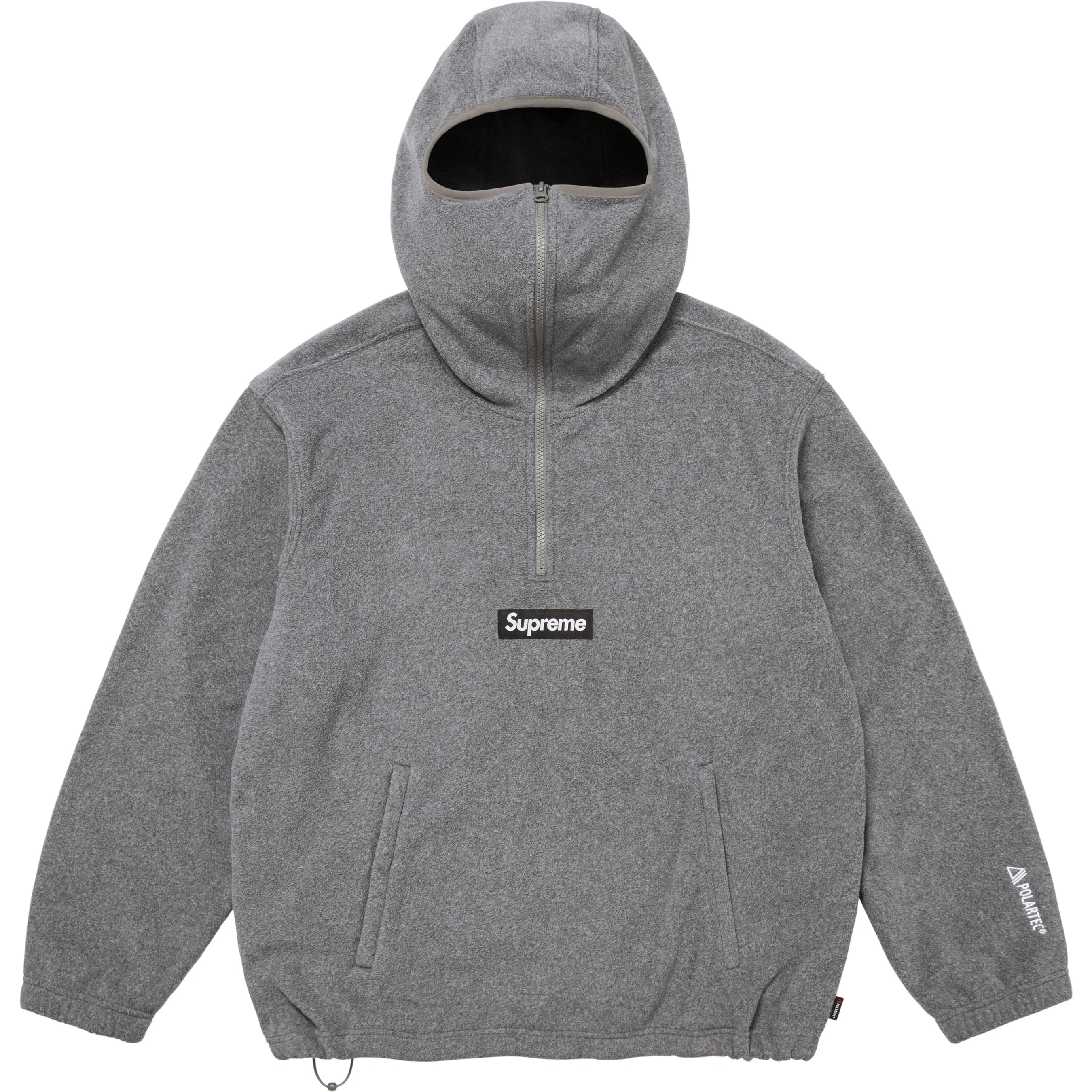 Supreme Polartec Face Mask Half Zip Hooded Sweatshirt (FW25) - $148