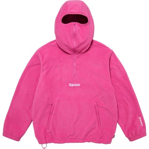 Polartec® Face Mask Half Zip Hooded Sweatshirt - SupremeCommunity