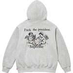 Supreme President Hooded Sweatshirt (FW25) - Heather Grey