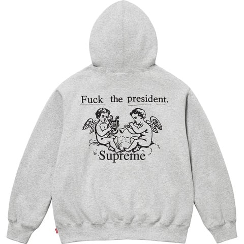 Supreme President Hooded Sweatshirt - Heather Grey