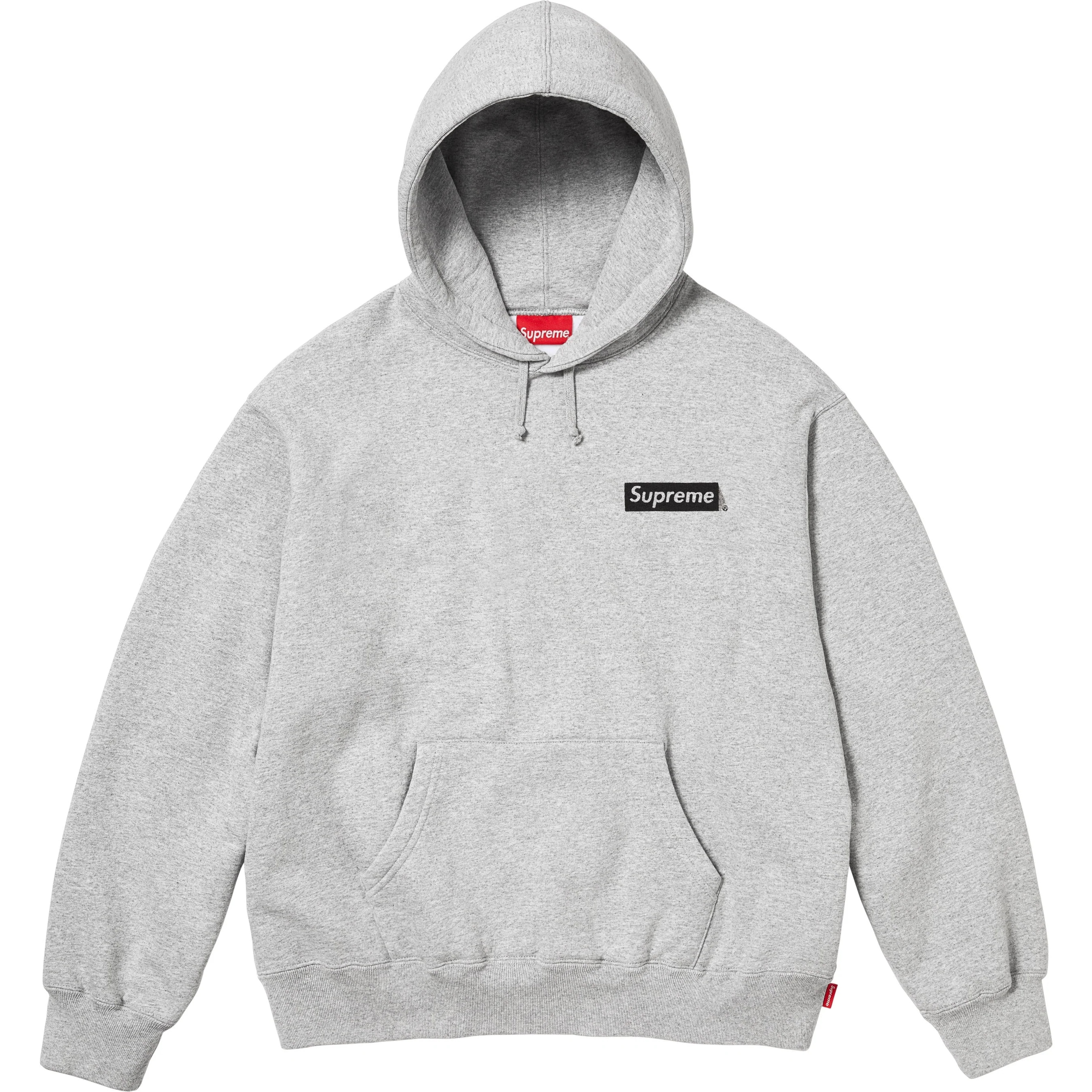 Supreme President Hooded Sweatshirt (FW25) - Heather Grey - $158