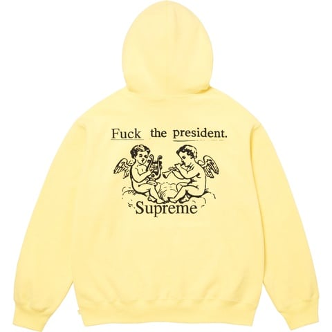 Supreme President Hooded Sweatshirt - Light Yellow