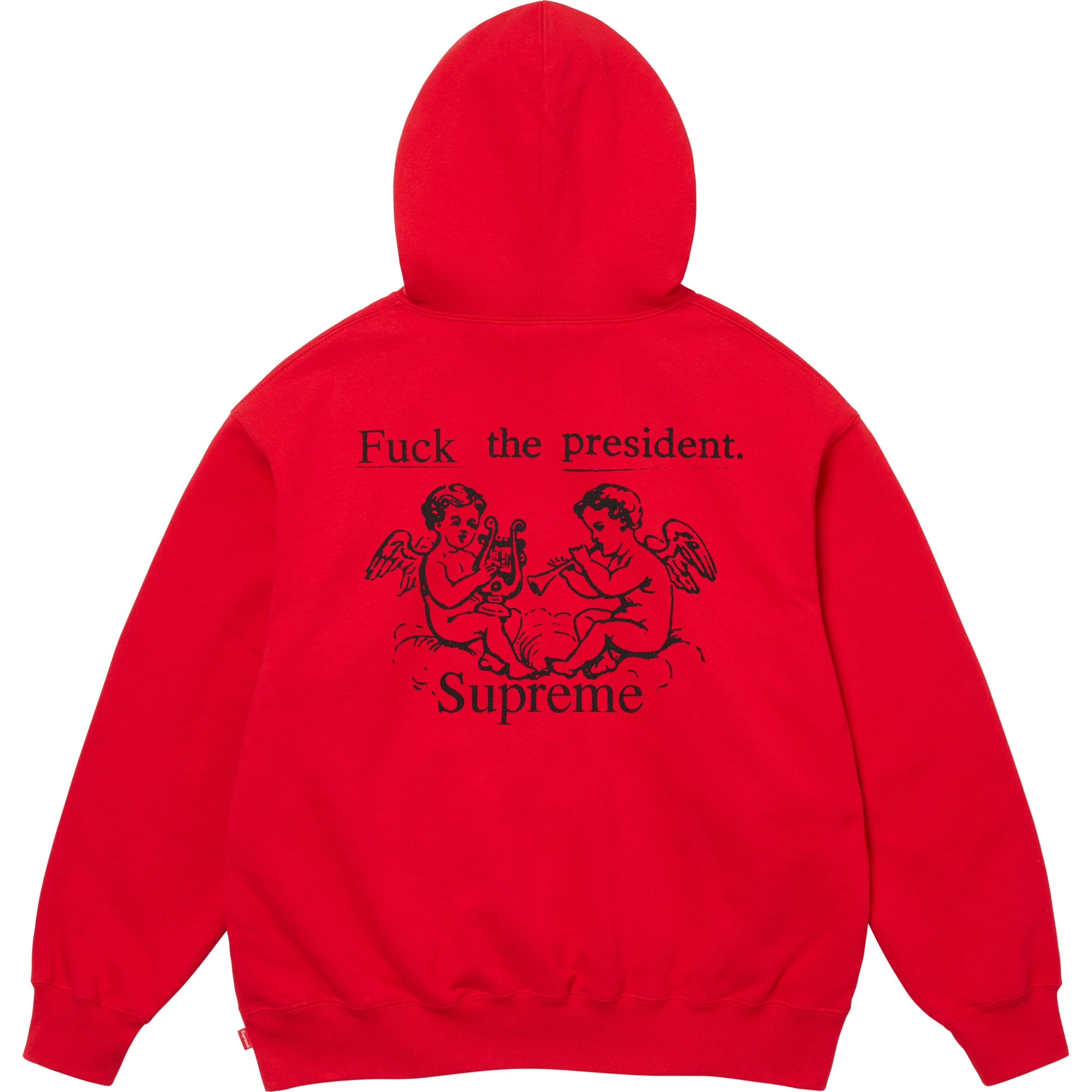 Supreme President Hooded Sweatshirt (FW25) - Red - $158