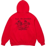 Supreme President Hooded Sweatshirt (FW25) - Red