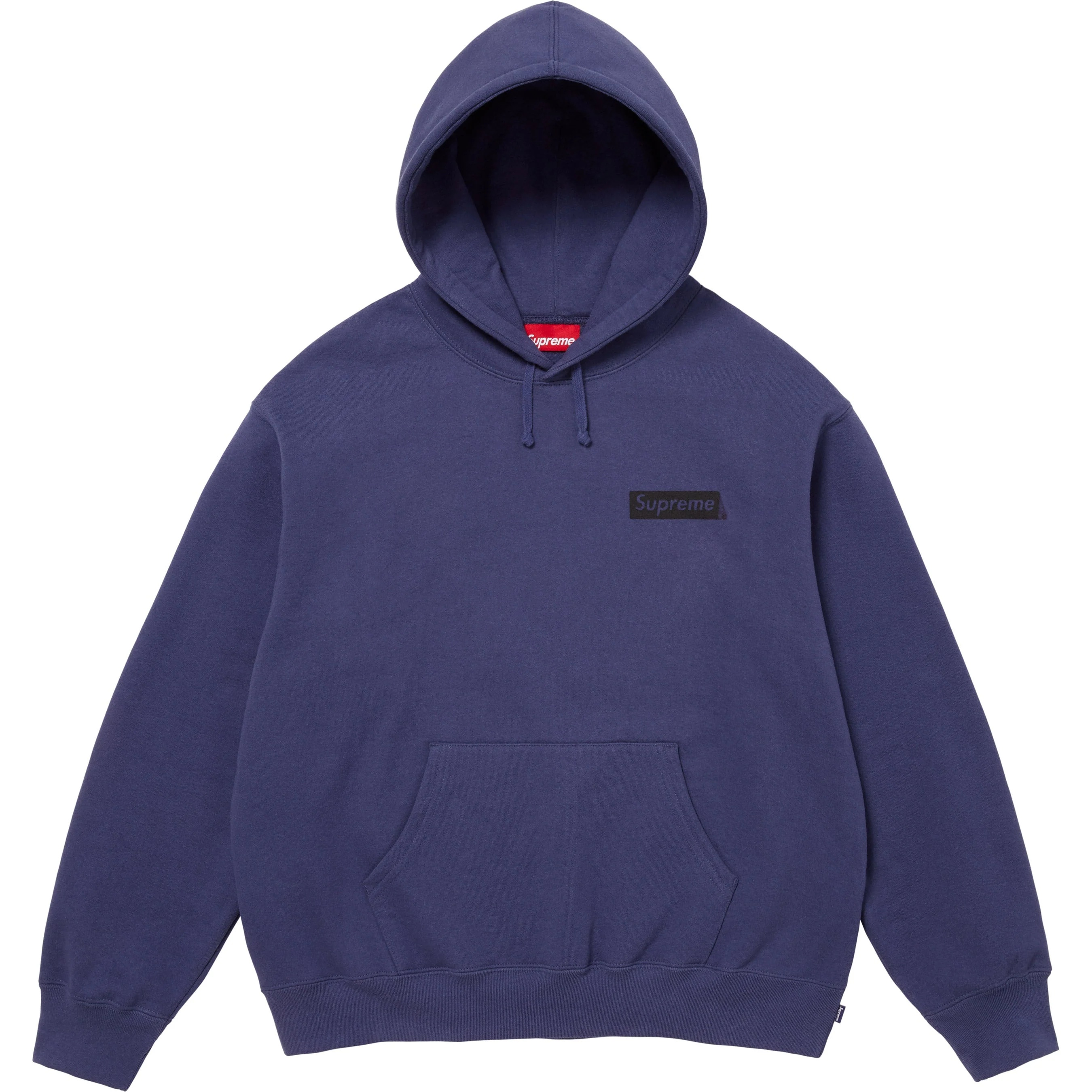 Supreme President Hooded Sweatshirt (FW25) - Washed Navy - $158