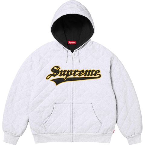 Quilted Zip Up Hooded Sweatshirt - Supreme