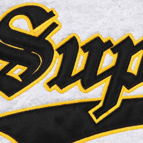 Supreme Quilted Zip Up Hooded Sweatshirt - Ash Grey