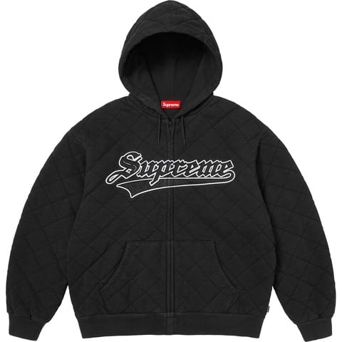 Quilted Zip Up Hooded Sweatshirt - Supreme