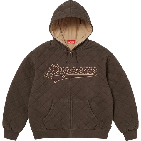 Quilted Zip Up Hooded Sweatshirt - Supreme