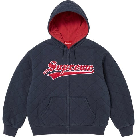 Quilted Zip Up Hooded Sweatshirt - Supreme