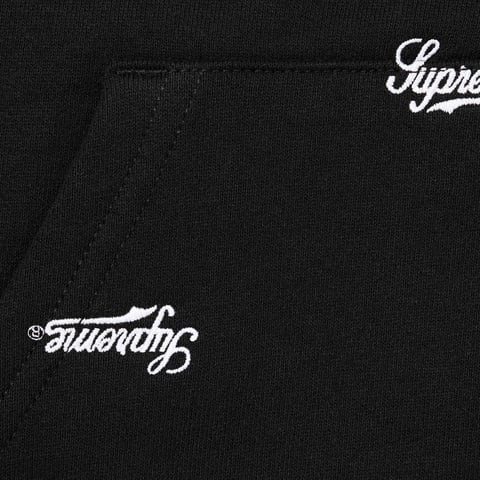 Repeat Script Zip Up Hooded Sweatshirt - SupremeCommunity