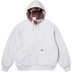 Supreme Reversible Work Zip Up Hooded Sweatshirt (FW25) - Ash Grey