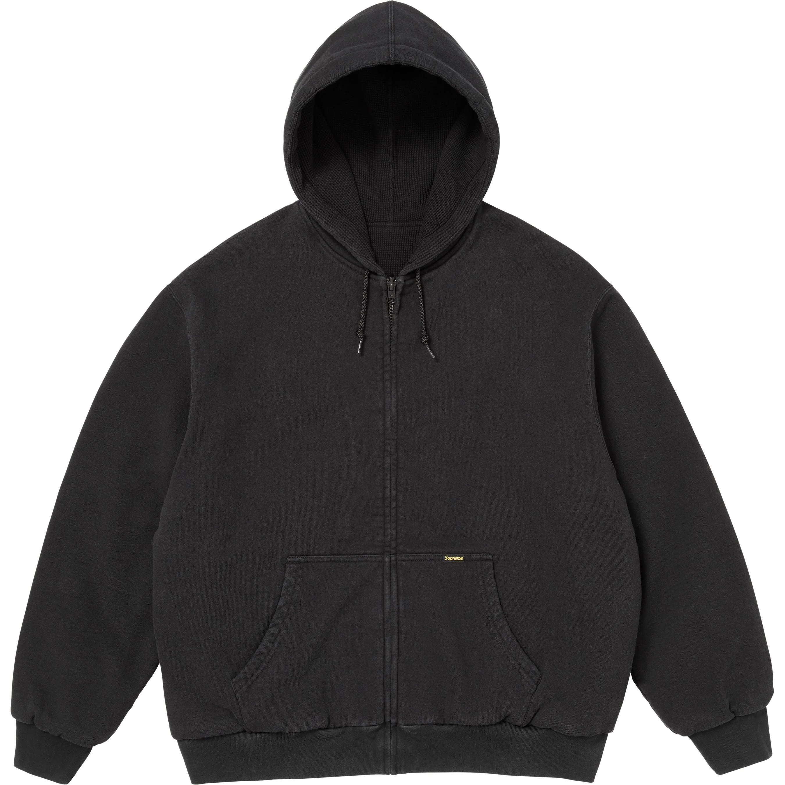 Supreme Reversible Work Zip Up Hooded Sweatshirt (FW25) - Black - $168
