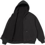Supreme Reversible Work Zip Up Hooded Sweatshirt (FW25) - Black