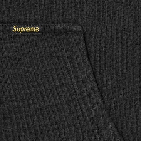 Supreme Reversible Work Zip Up Hooded Sweatshirt - Black