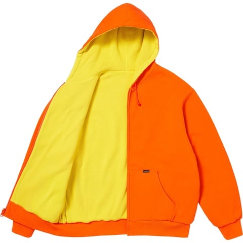 Reversible Work Zip Up Hooded Sweatshirt - Supreme