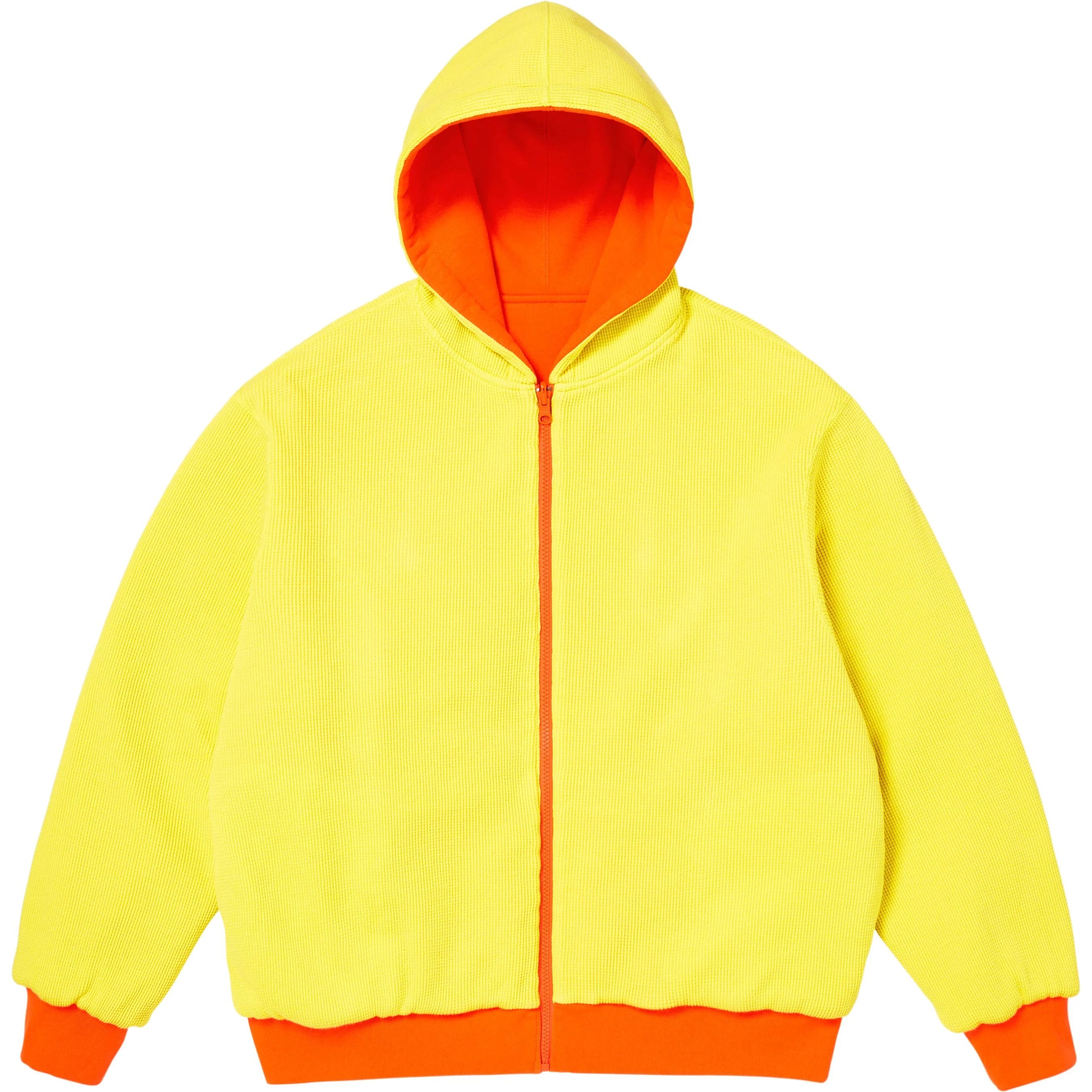 Supreme Reversible Work Zip Up Hooded Sweatshirt (FW25) - Bright Orange - $168