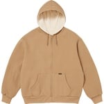 Supreme Reversible Work Zip Up Hooded Sweatshirt (FW25) - Light Tan