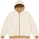 Supreme Reversible Work Zip Up Hooded Sweatshirt (FW25) - Light Tan