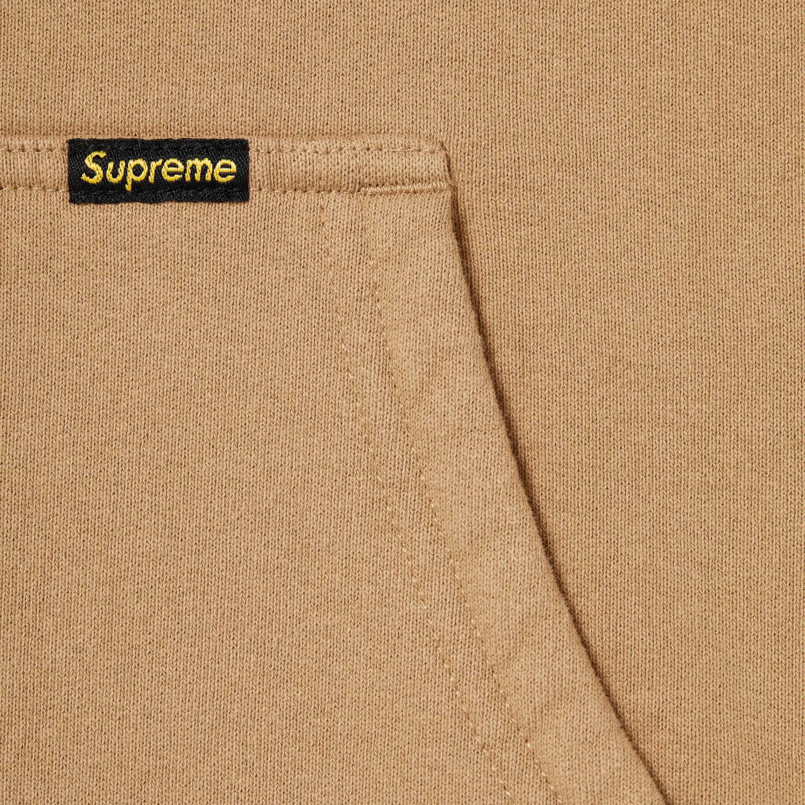 Supreme Reversible Work Zip Up Hooded Sweatshirt (FW25) - Light Tan - $168