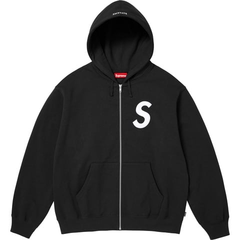 S Logo Zip Up Hooded Sweatshirt - SupremeCommunity