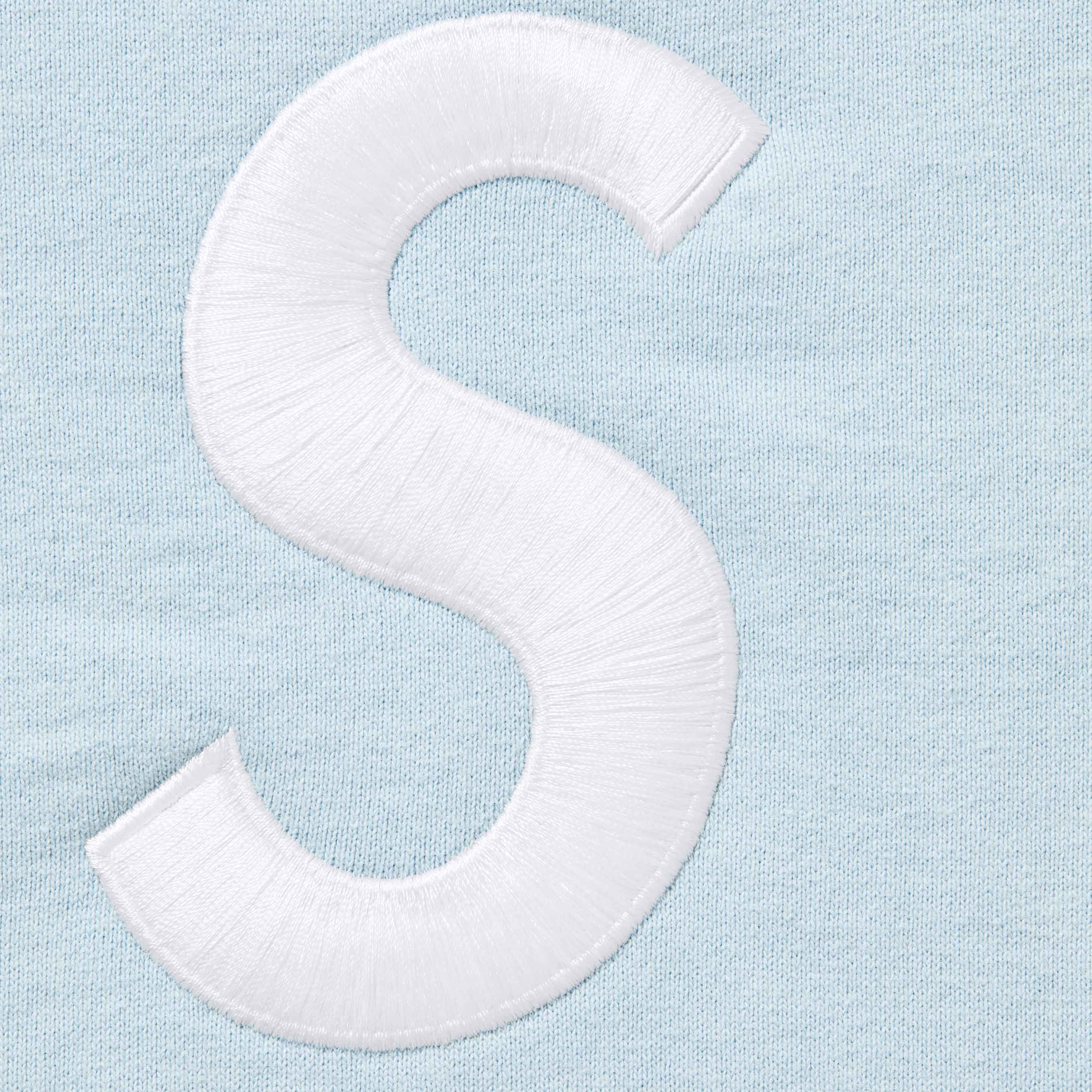 Supreme S Logo Zip Up Hooded Sweatshirt (FW25) - Light Blue - $178
