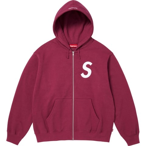 S Logo Zip Up Hooded Sweatshirt - SupremeCommunity