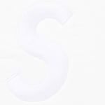 Supreme S Logo Zip Up Hooded Sweatshirt (FW25) - White