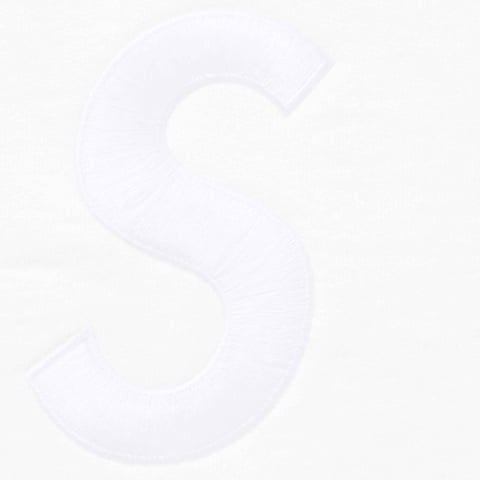 Supreme S Logo Zip Up Hooded Sweatshirt - White