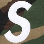 Supreme S Logo Zip Up Hooded Sweatshirt (FW25) - Woodland Camo