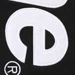 Supreme Satin Appliqué Hooded Sweatshirt (FW25) - Black