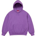 Supreme Satin Appliqué Hooded Sweatshirt (FW25) - Violet