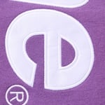 Supreme Satin Appliqué Hooded Sweatshirt (FW25) - Violet